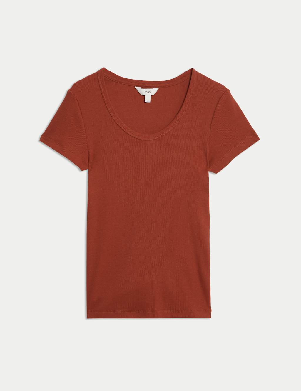 Cotton Rich Scoop Neck T-Shirt 2 of 5