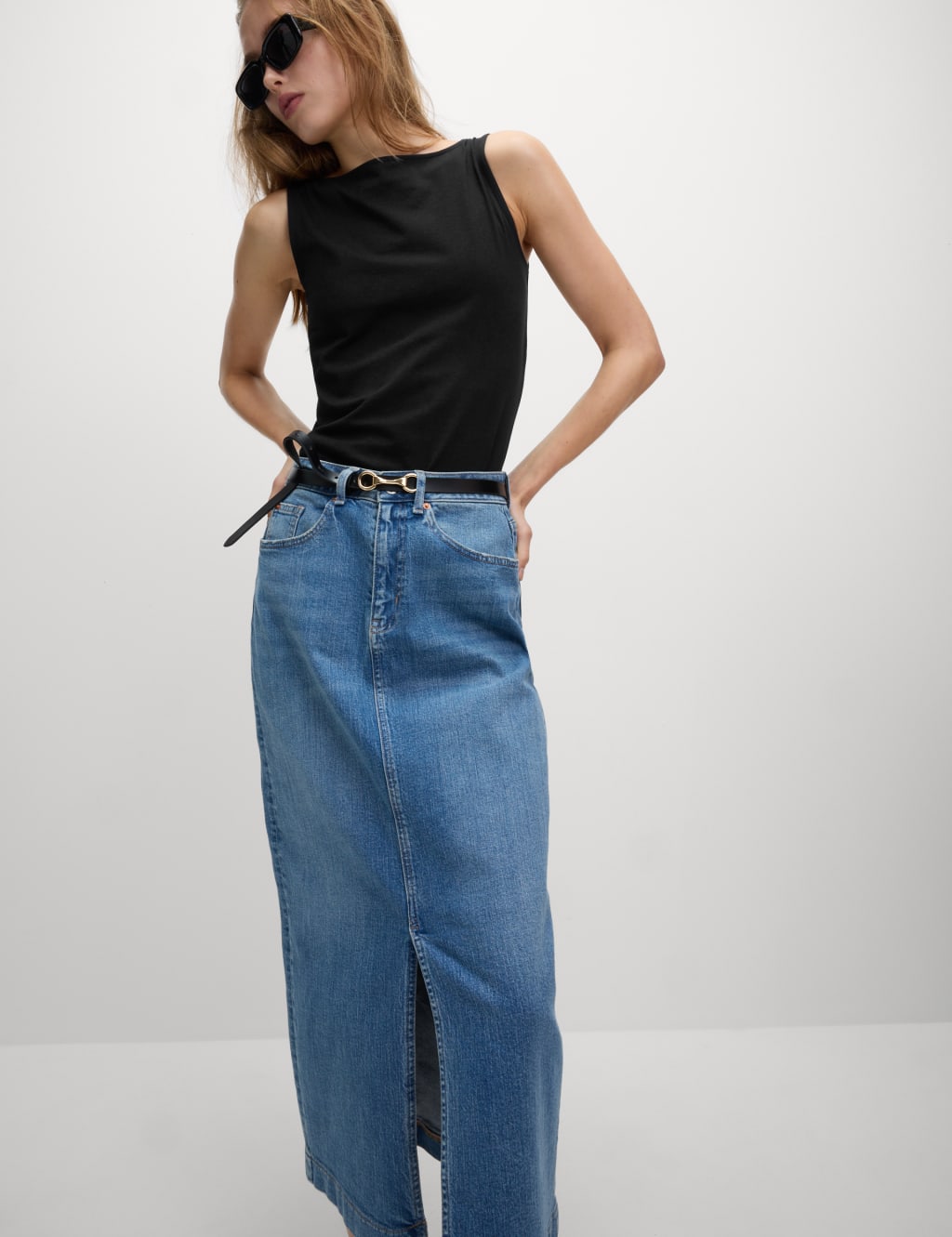 Cotton Rich Slash Neck Vest Top 3 of 4