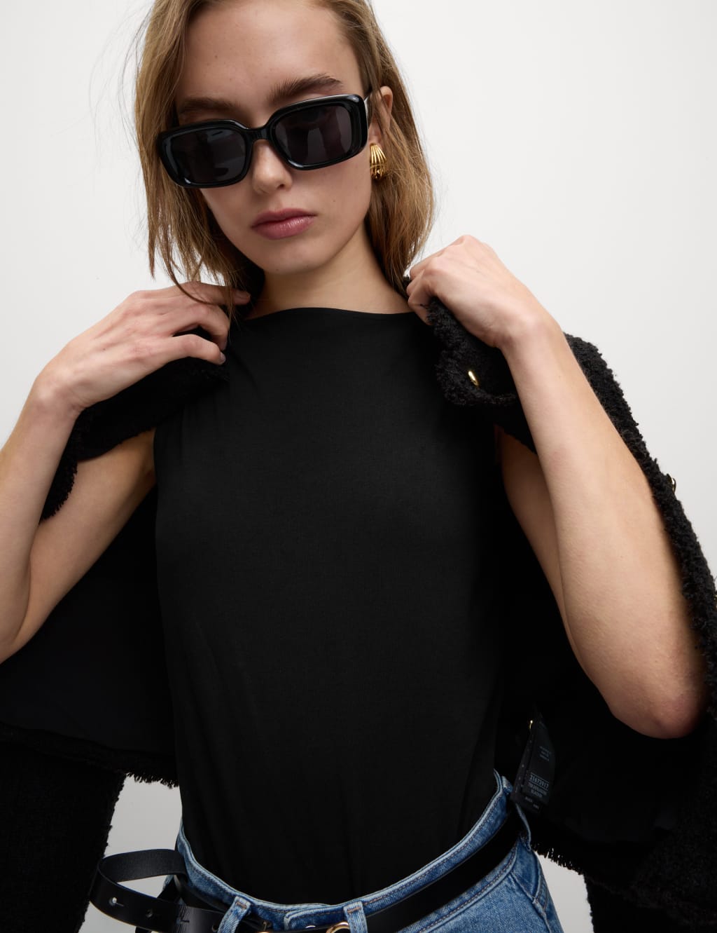 Cotton Rich Slash Neck Vest Top 4 of 4
