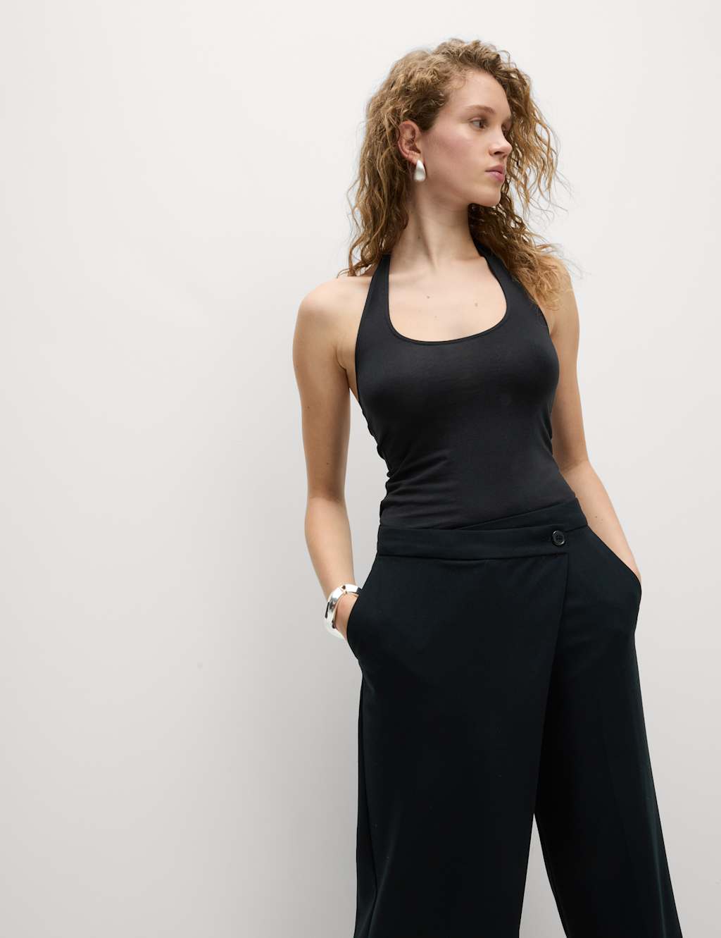 Cotton Rich Halter Neck Vest Top 6 of 6