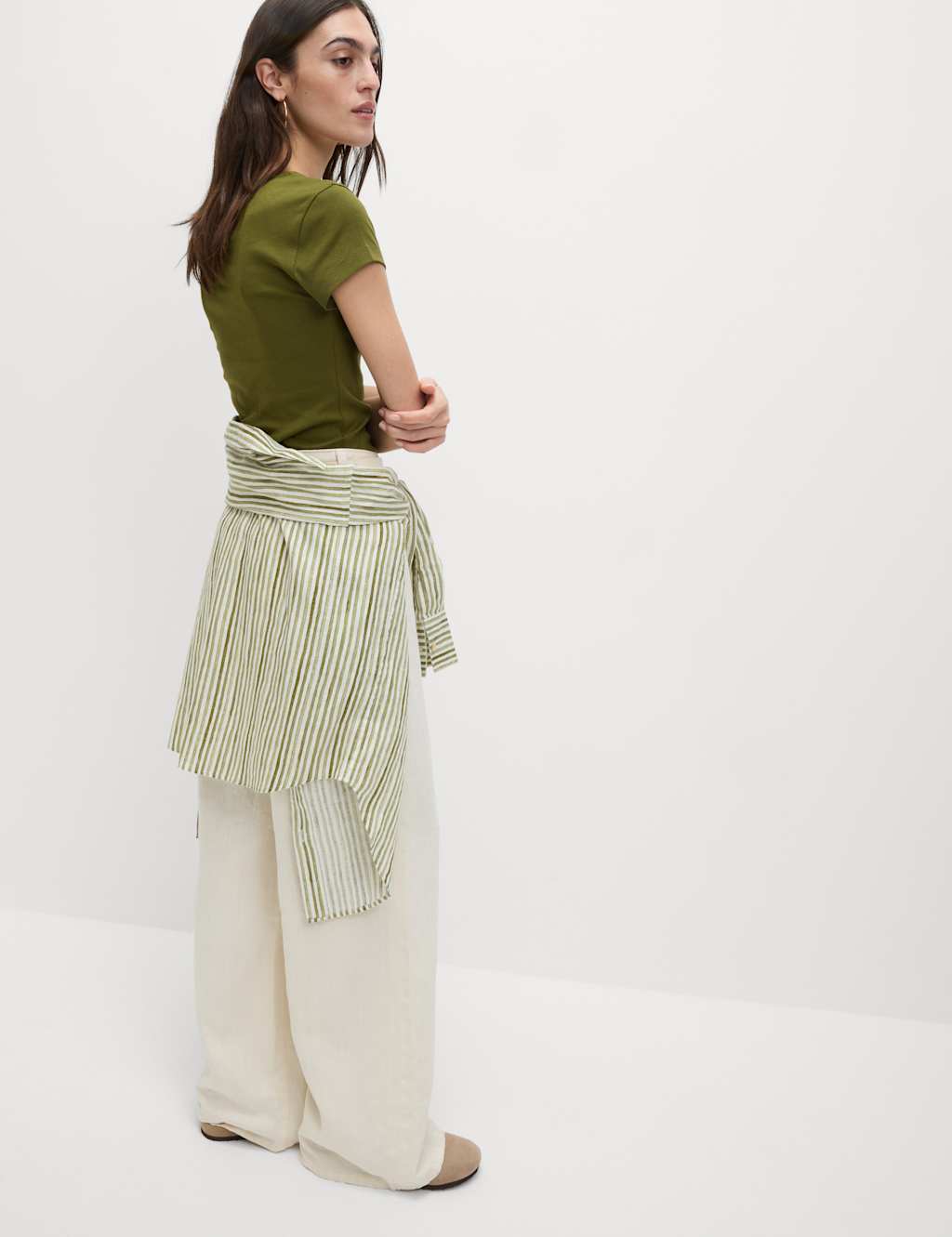 Pure Cotton Square Neck Slim Fit Top 3 of 5