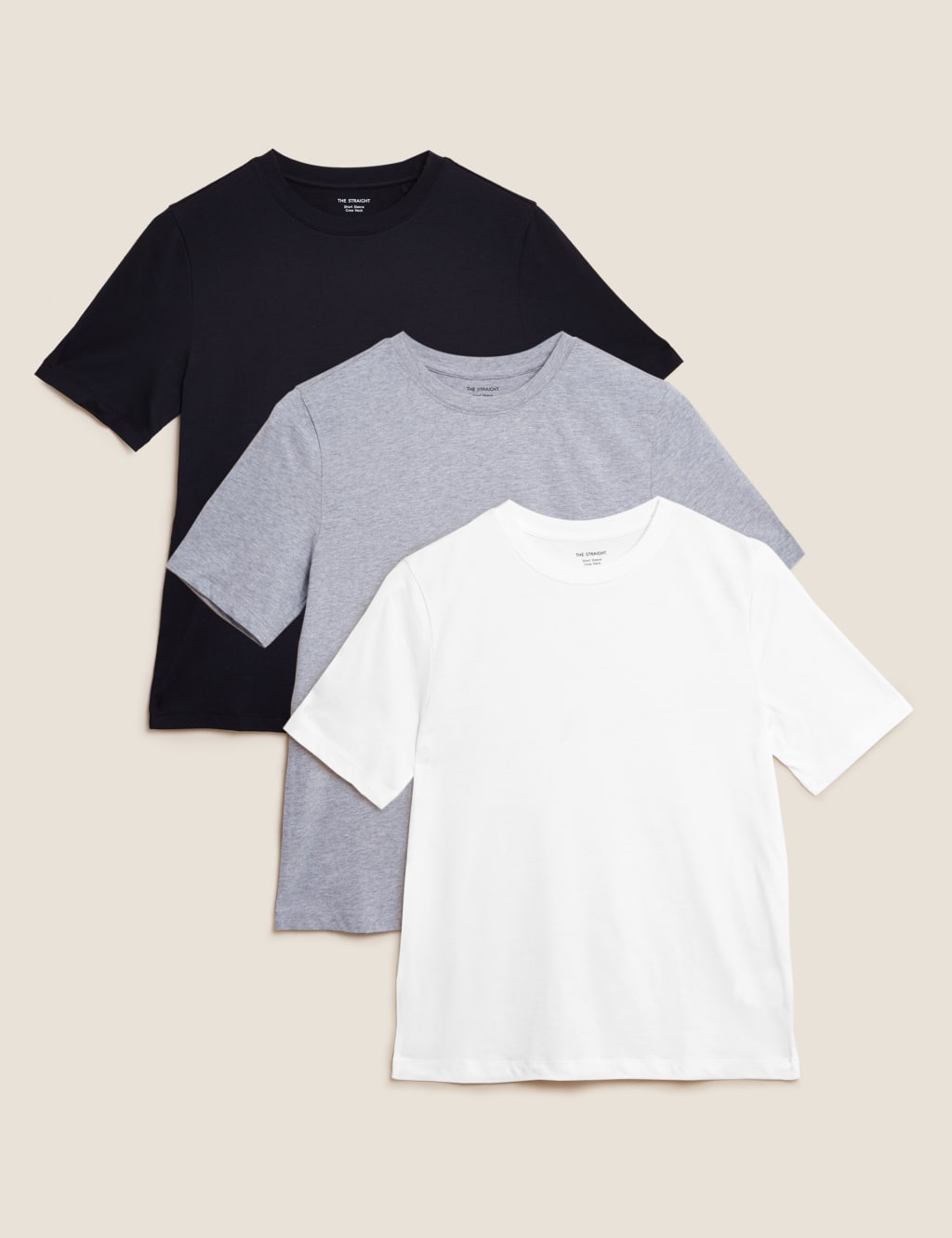 3 Pack Pure Cotton Straight Fit T-Shirts 1 of 1