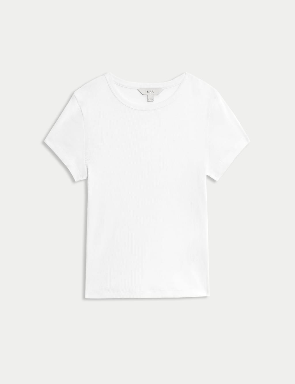 Cotton Rich Ribbed Slim Fit T-Shirt 2 of 6