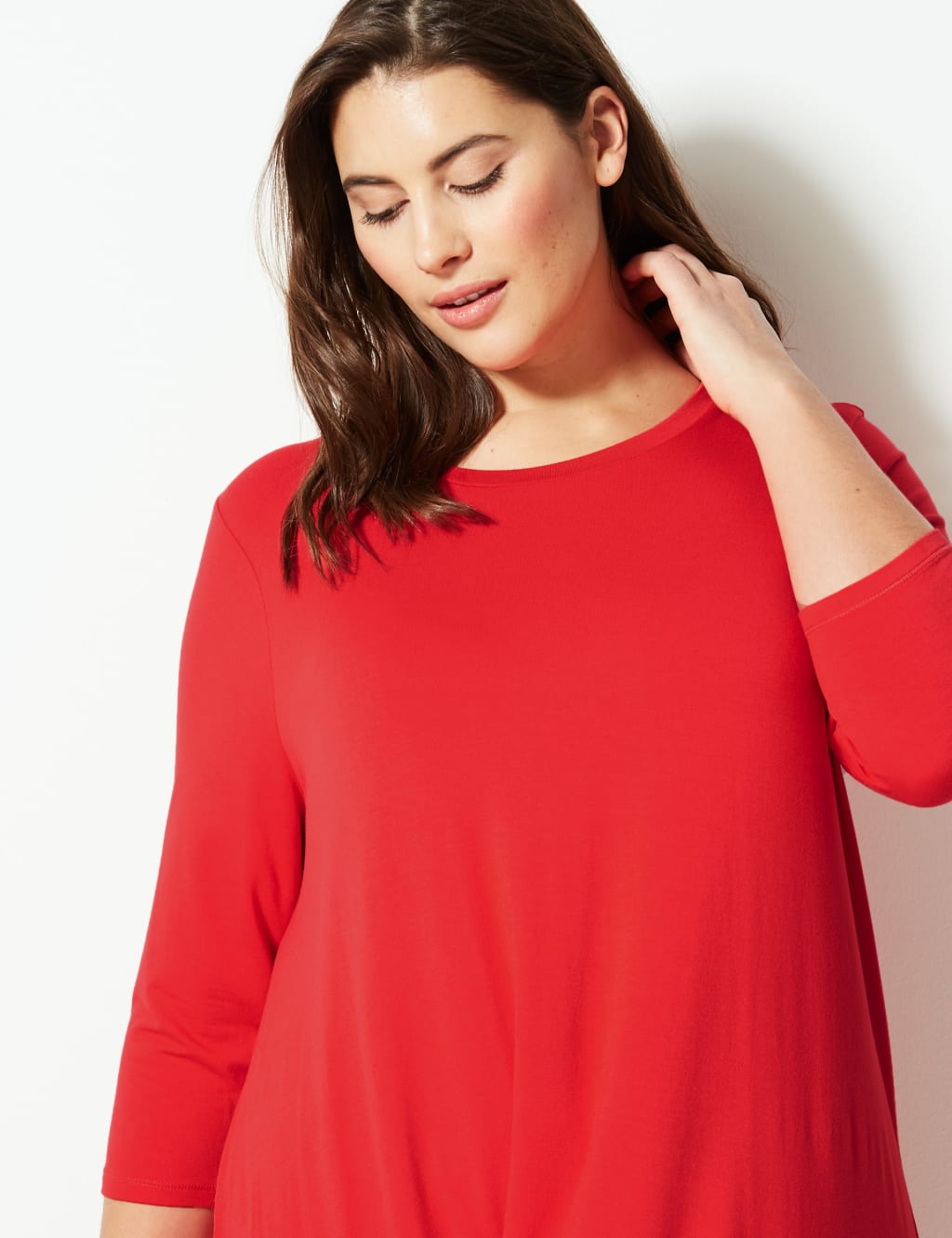 CURVE Round Neck 3/4 Sleeve Tunic 3 of 4