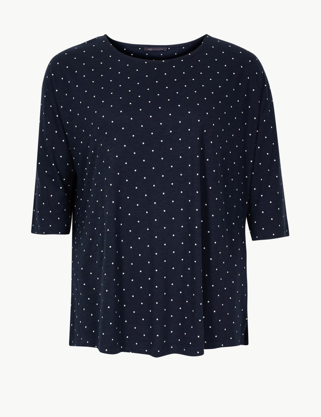 CURVE Polka Dot 3/4 Sleeve T-Shirt 2 of 4
