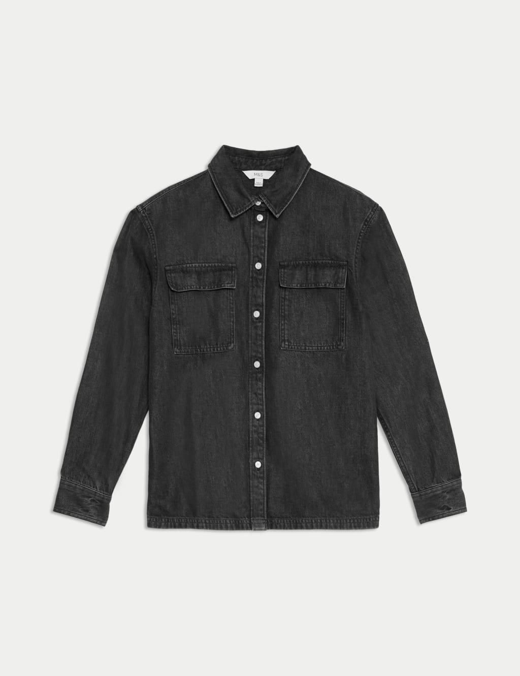 Cotton Rich Denim Utility Shirt M S Collection M S