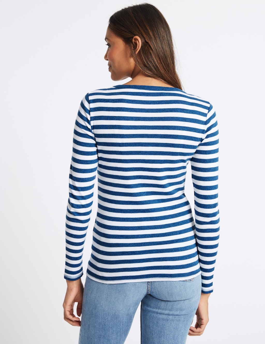 Pure Cotton Striped Long Sleeve T-Shirt 4 of 5