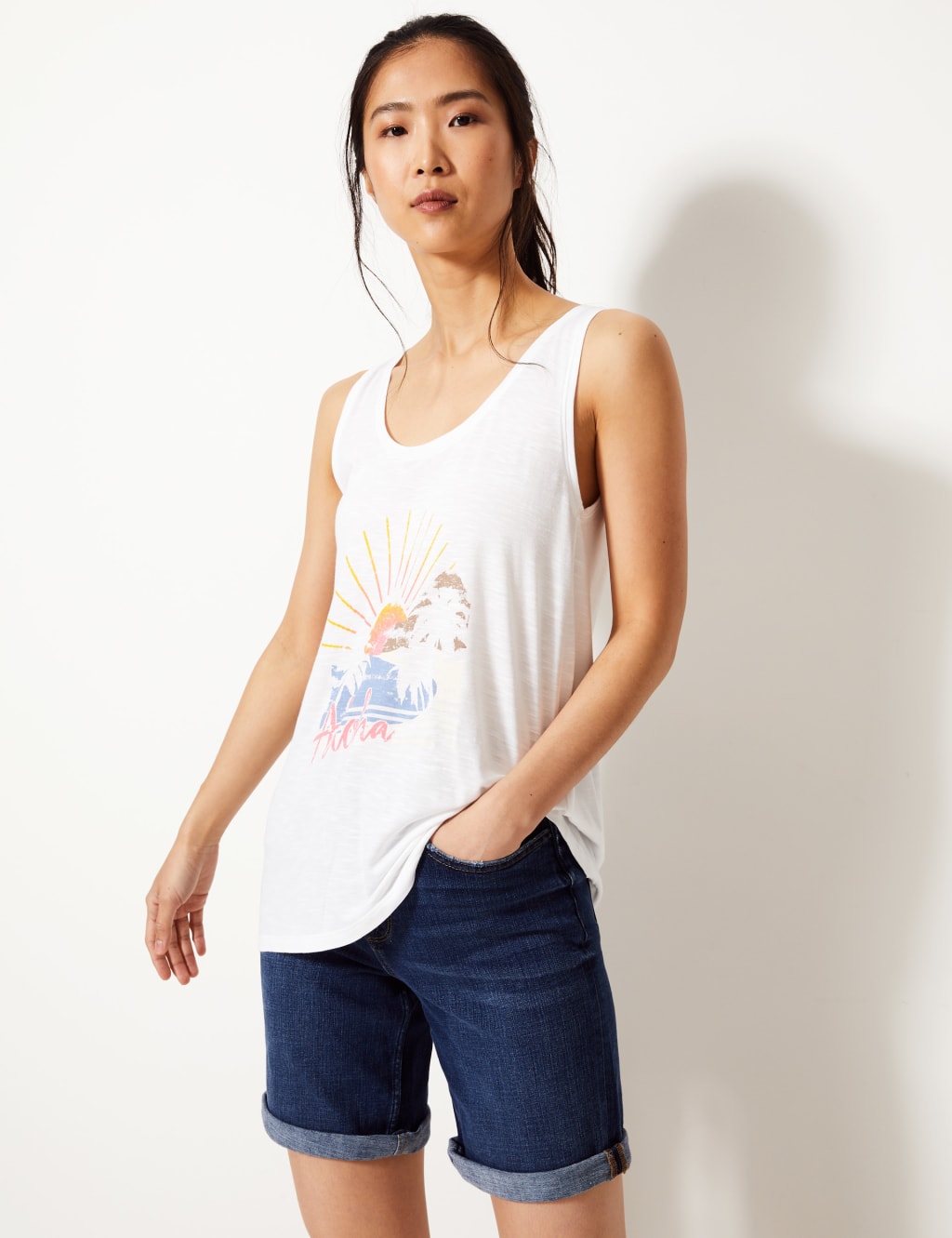 Aloha Relaxed Fit Vest Top 1 of 4