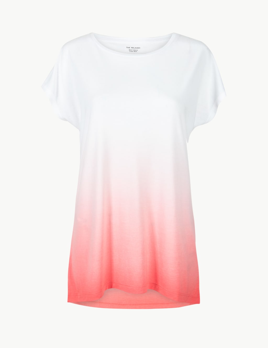 Relaxed Fit Longline Dip Dye T-Shirt 2 of 4