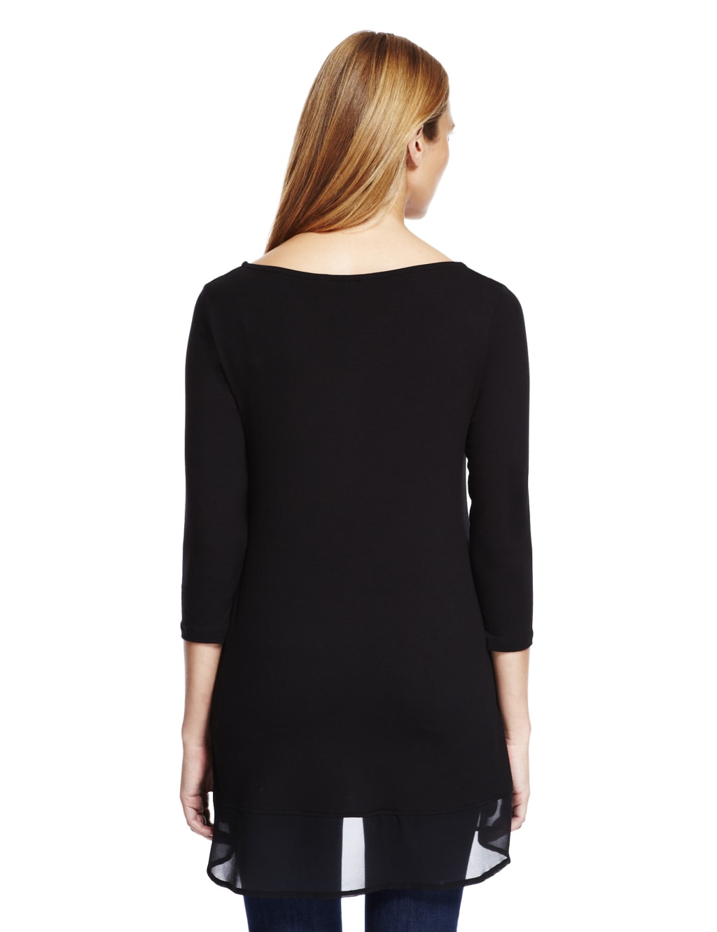 Chiffon hem top hot sale