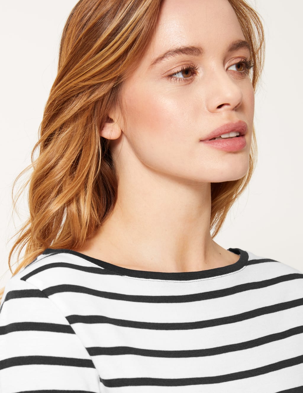 PETITE Pure Cotton Striped T-Shirt 3 of 4