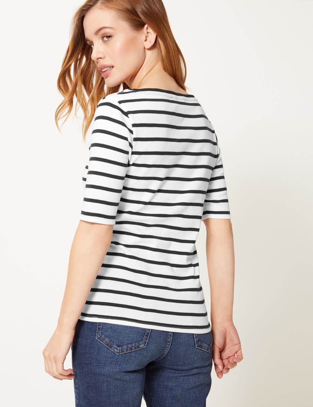 PETITE Pure Cotton Striped T-Shirt 4 of 4