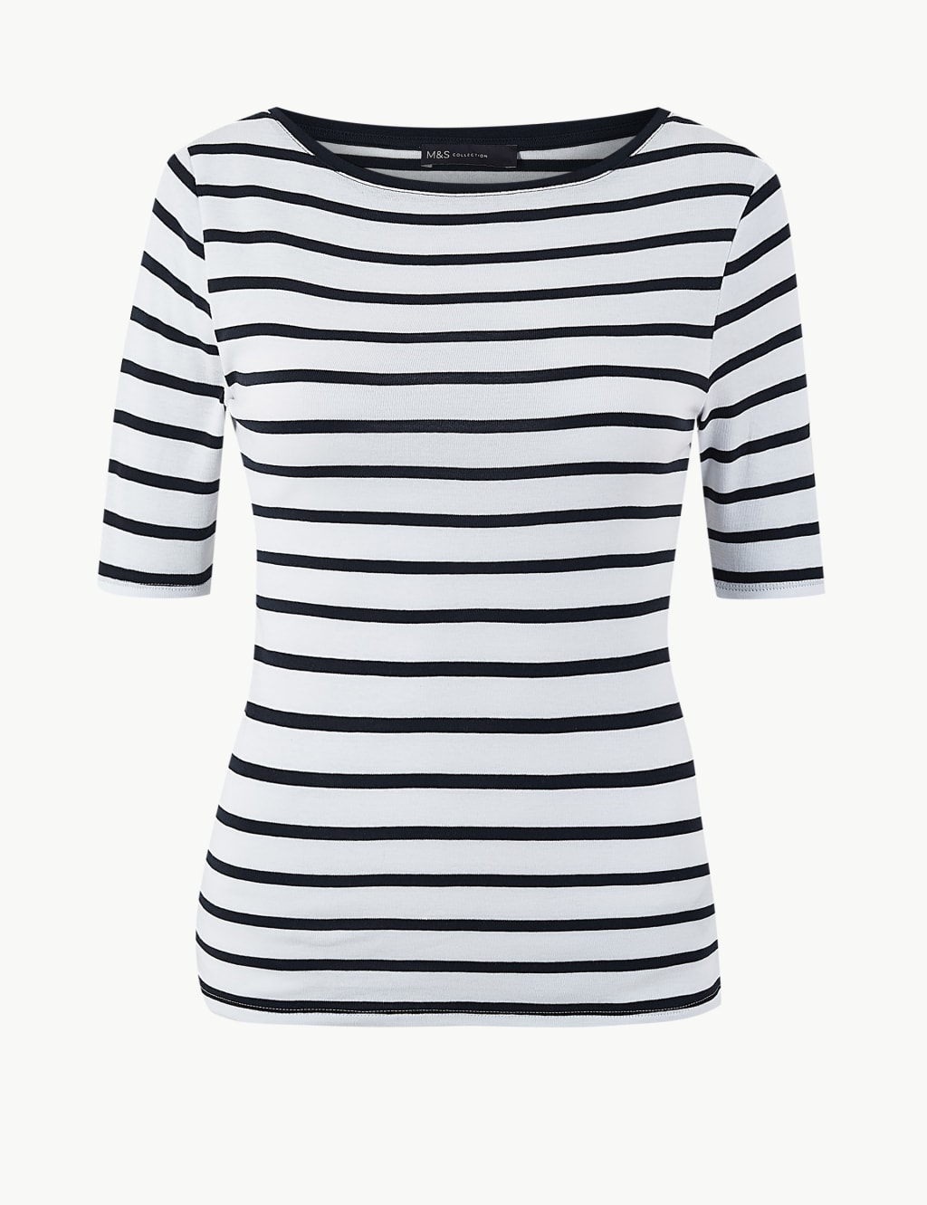 PETITE Pure Cotton Striped T-Shirt 2 of 4