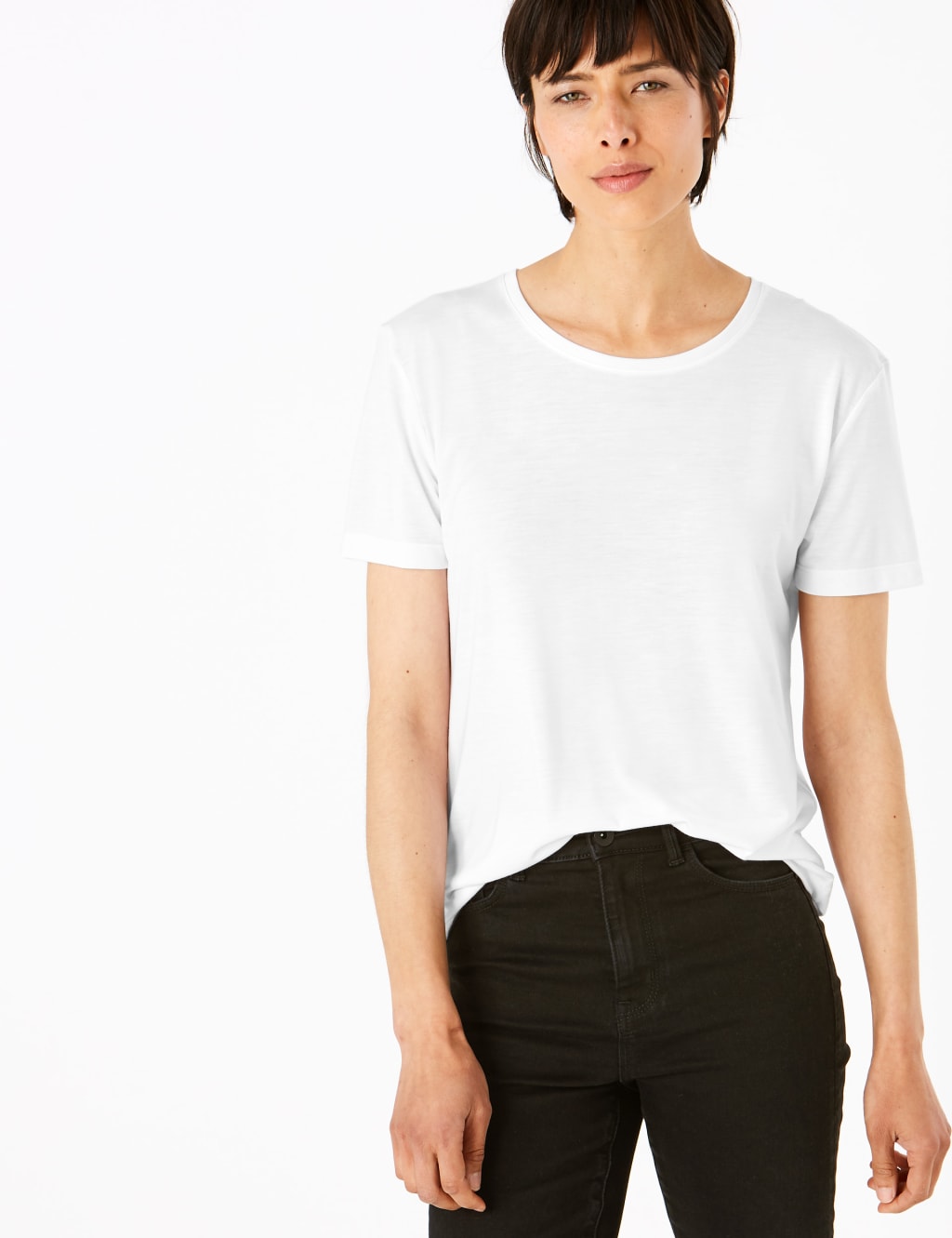 2 Pack Round Neck Relaxed T-Shirt 1 of 4