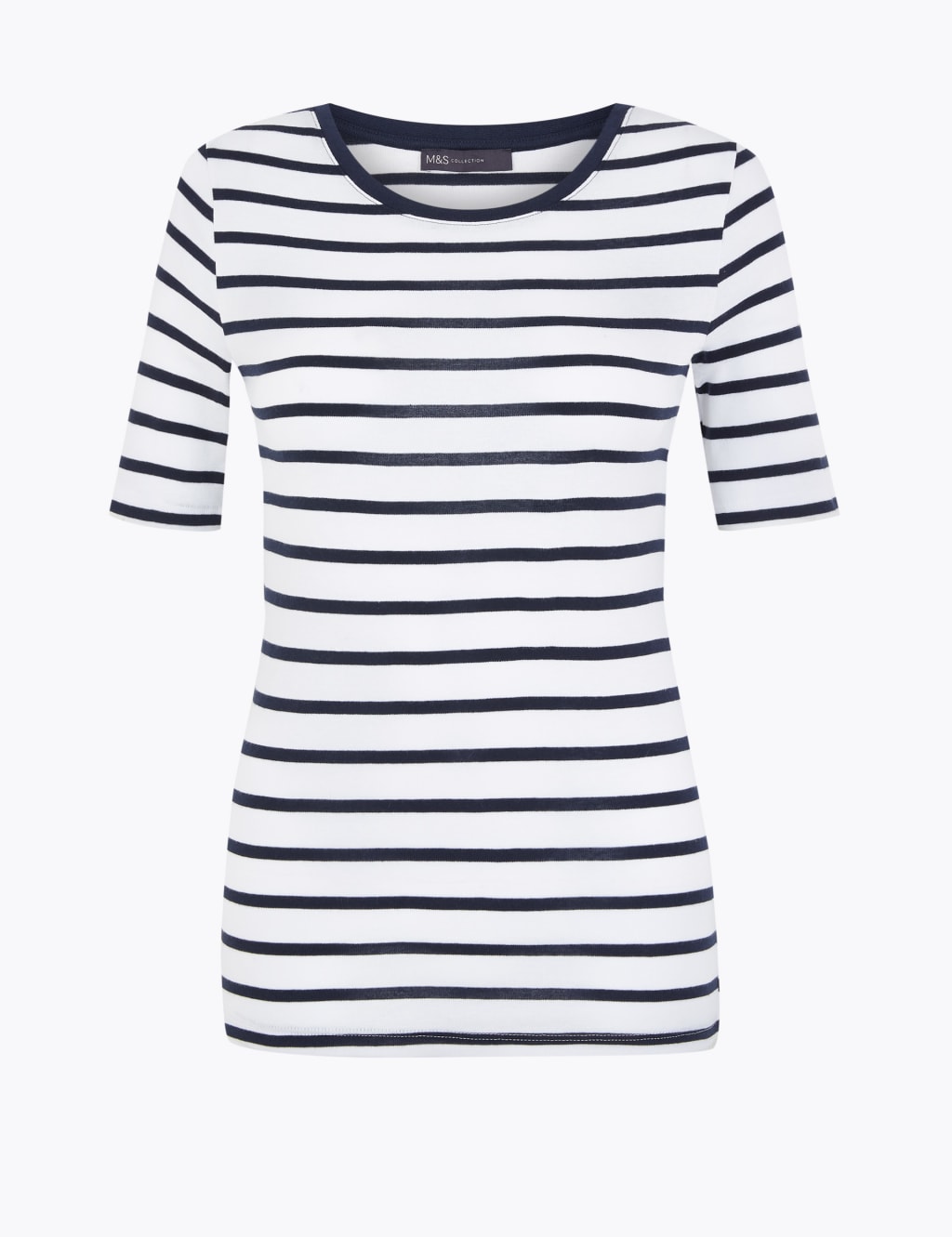 Pure Cotton Striped Regular Fit T-Shirt 2 of 5