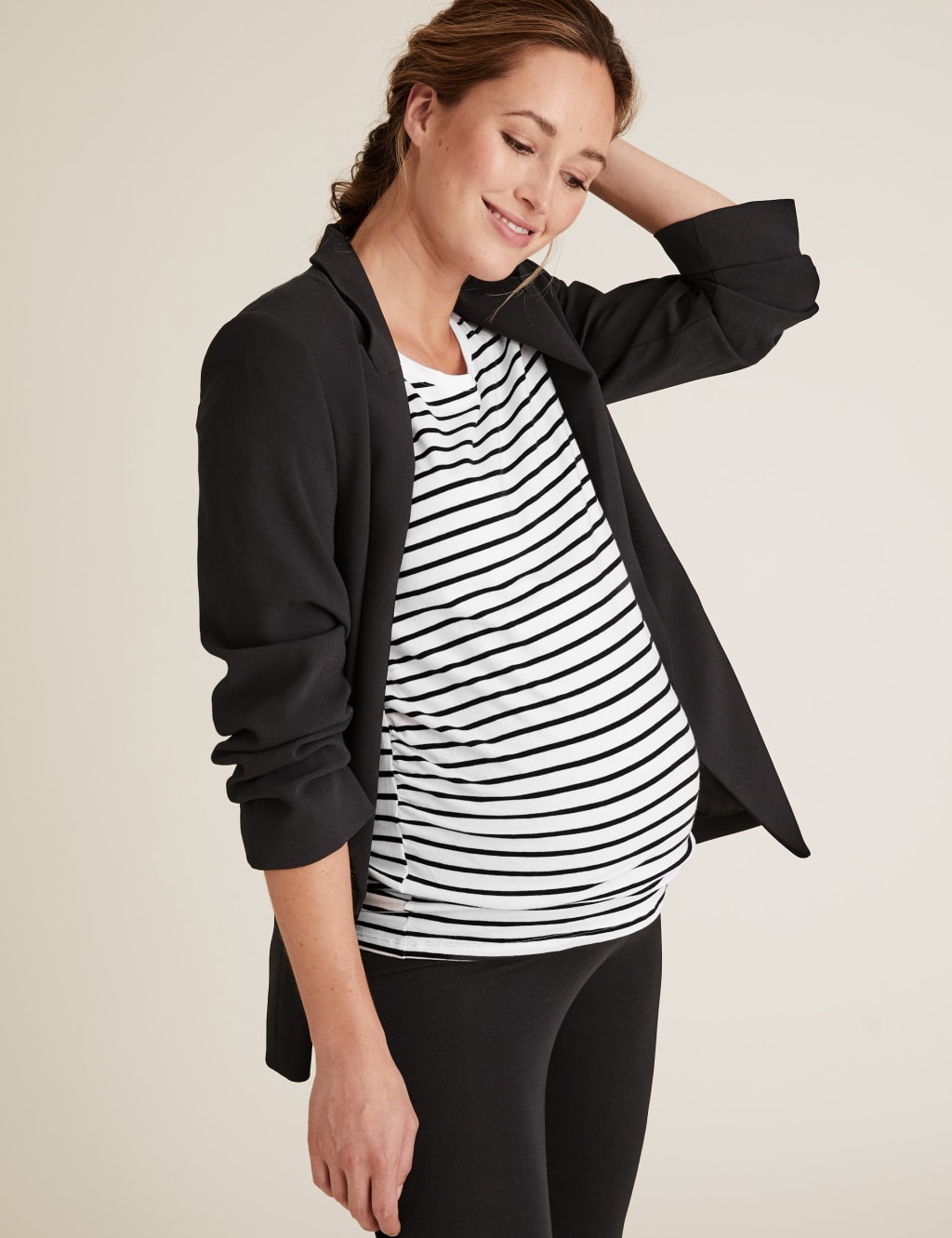 Maternity 2 Pack Cotton Fitted T-Shirts 1 of 5