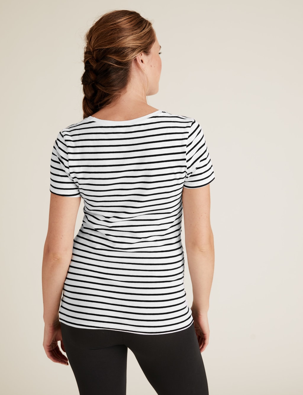 Maternity 2 Pack Cotton Fitted T-Shirts 5 of 5