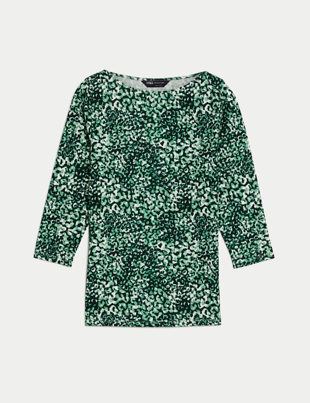 Cotton Rich Printed Slim Fit Top 2 of 5