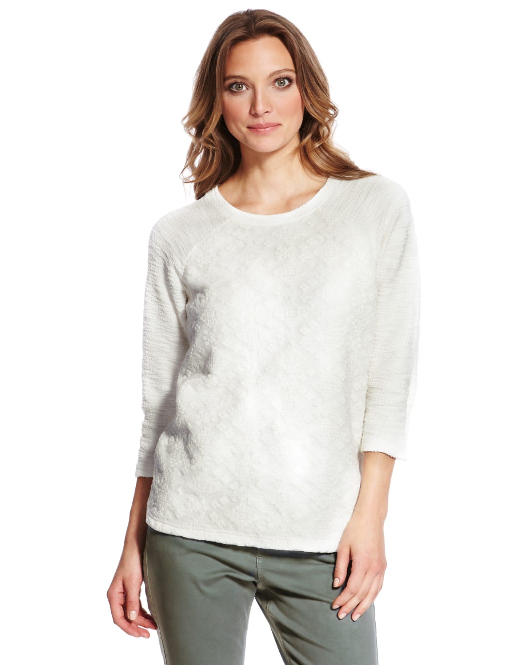 Pure Cotton Embroidered Sweat Top 1 of 5