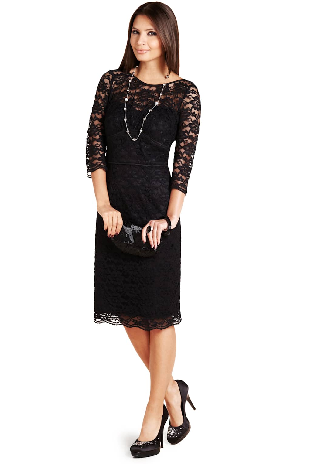 Floral Lace Shift Dress 1 of 2
