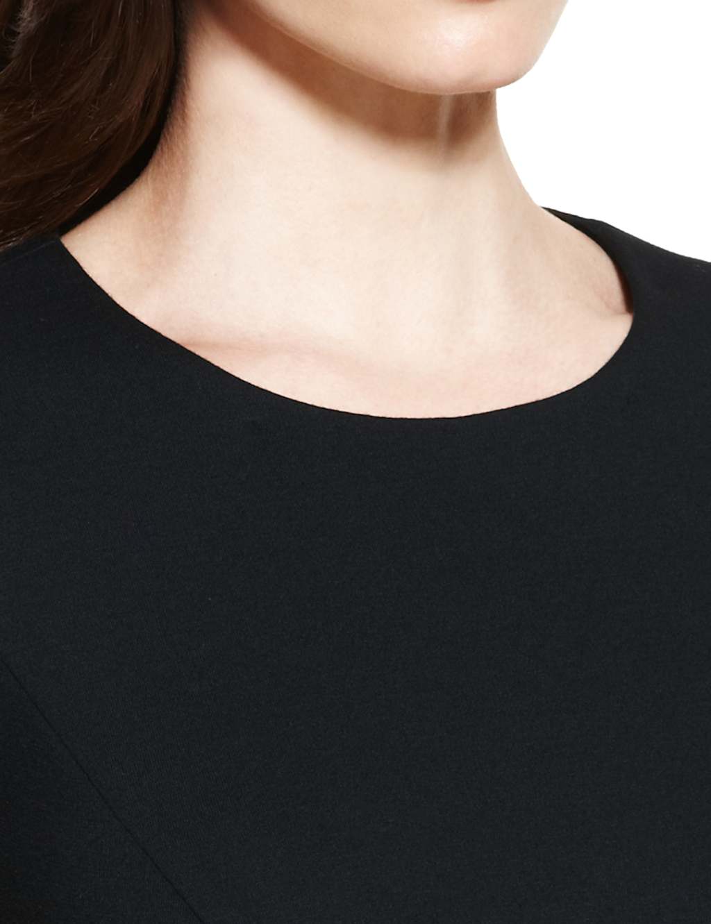 Detachable Peter Pan Collar Skater Dress with Belt 7 of 7