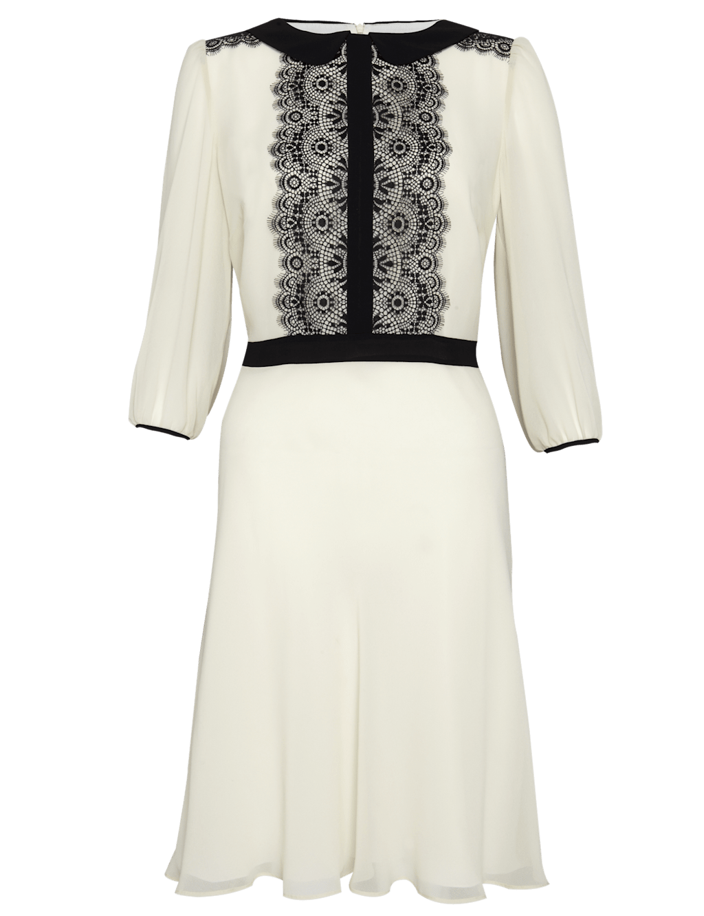 Lace Chiffon Skater Dress 2 of 7
