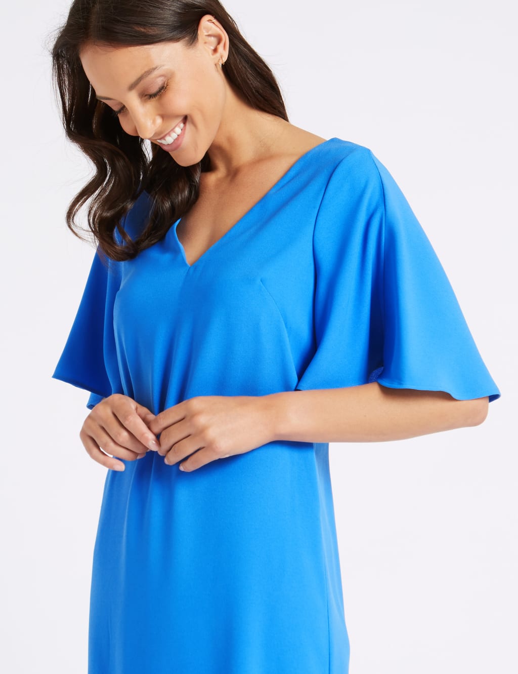 Double Layer Half Sleeve Shift Dress M S Collection M S