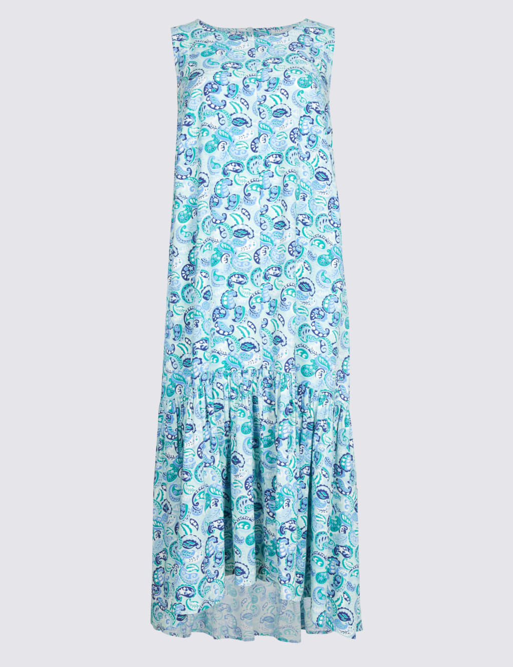 Printed Drop Waist Midi Dress 2 of 3