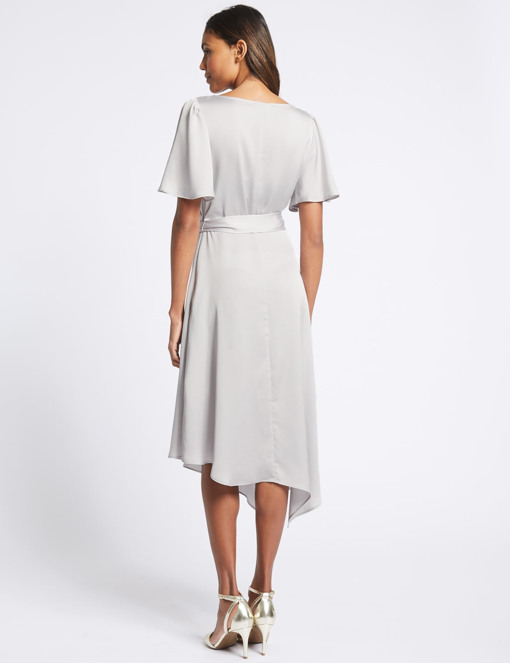 Satin Asymmetric Tunic Maxi Dress 5 of 6