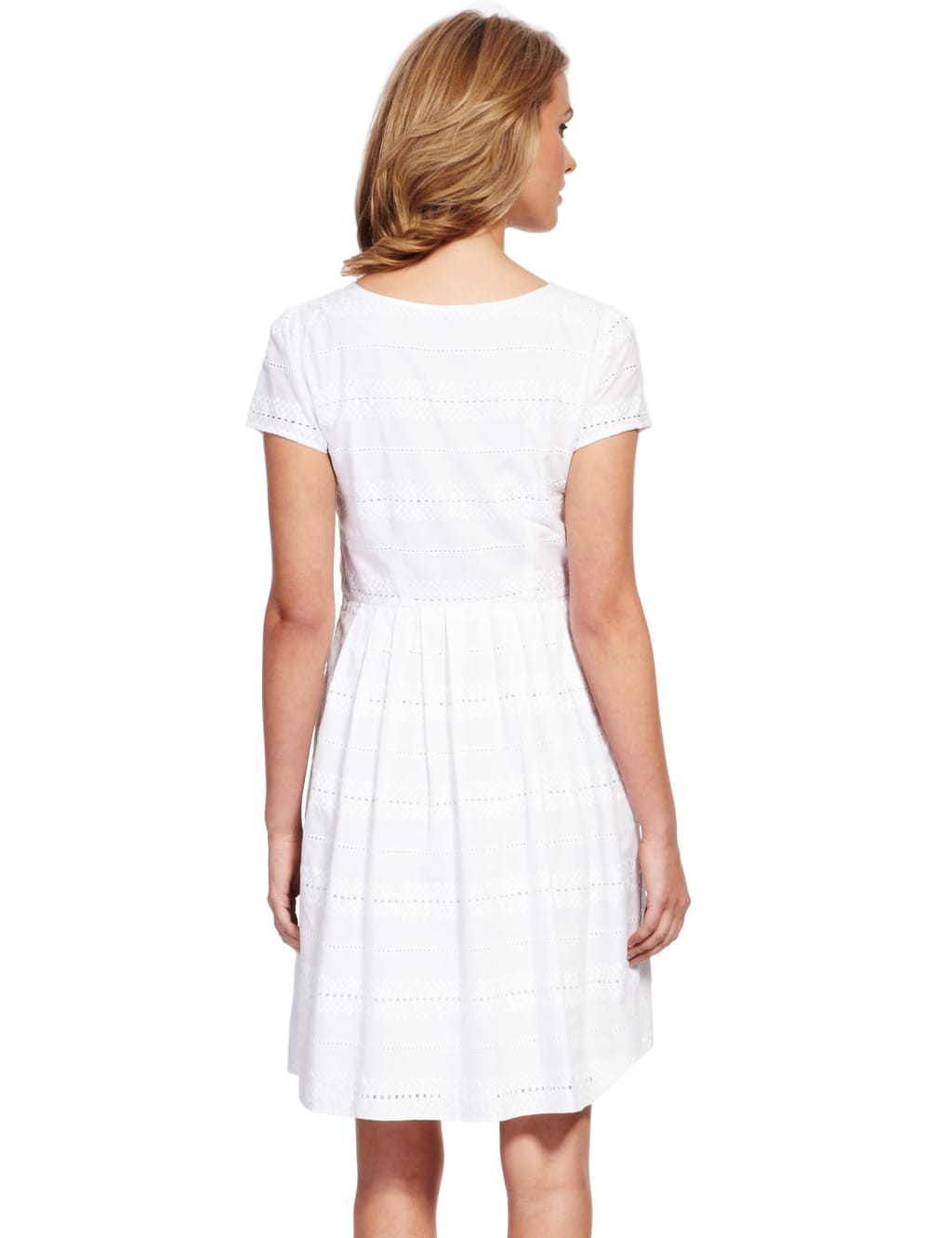 Pure Cotton Striped & Embroidered Prom Dress 5 of 5