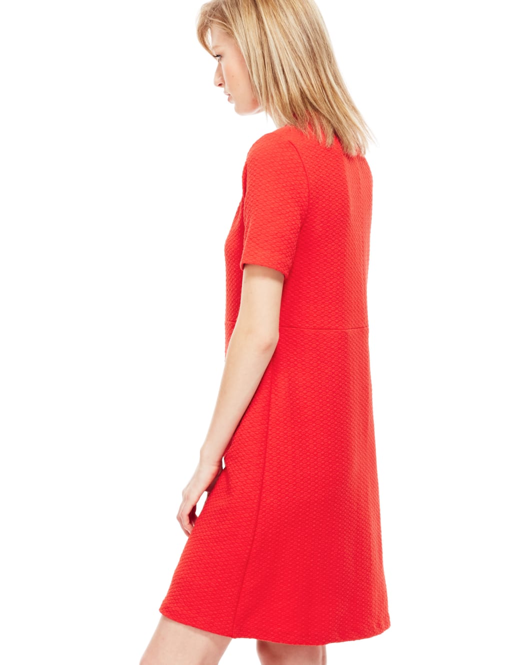 Tile Jacquard A-Line Dress 4 of 4