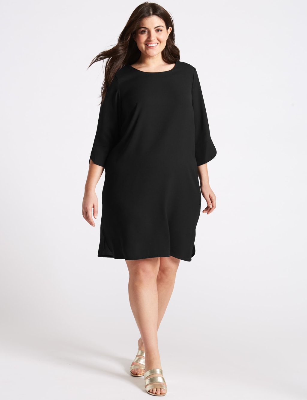 Bar Back 3/4 Sleeve Tunic Dress 3 of 6