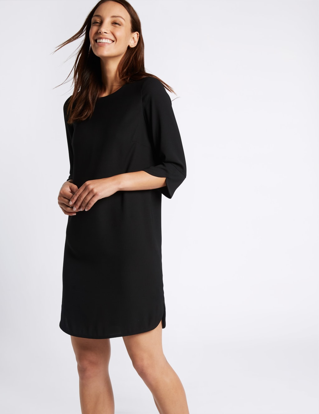 Bar Back 3/4 Sleeve Tunic Dress 4 of 6