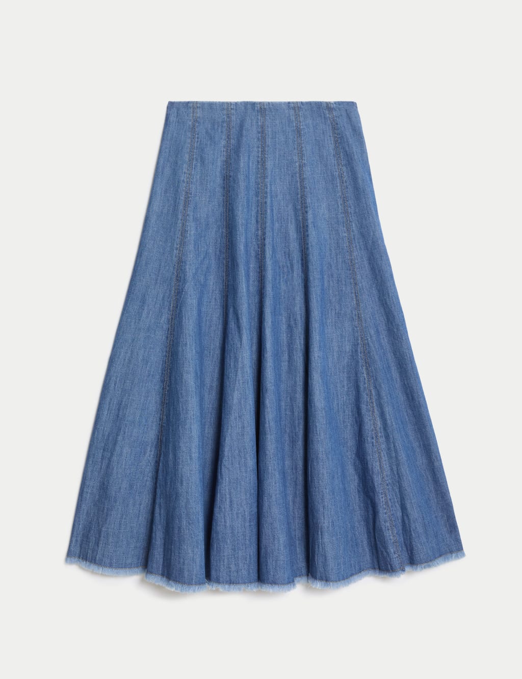 Marks and spencer a line denim skirt online