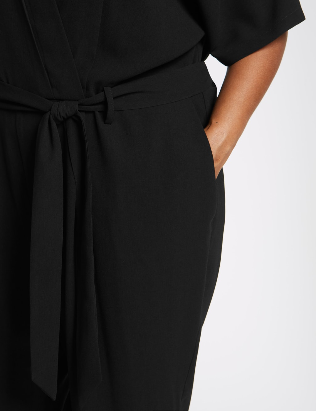 CURVE Pleated Front Wrap Jumpsuit 5 of 5