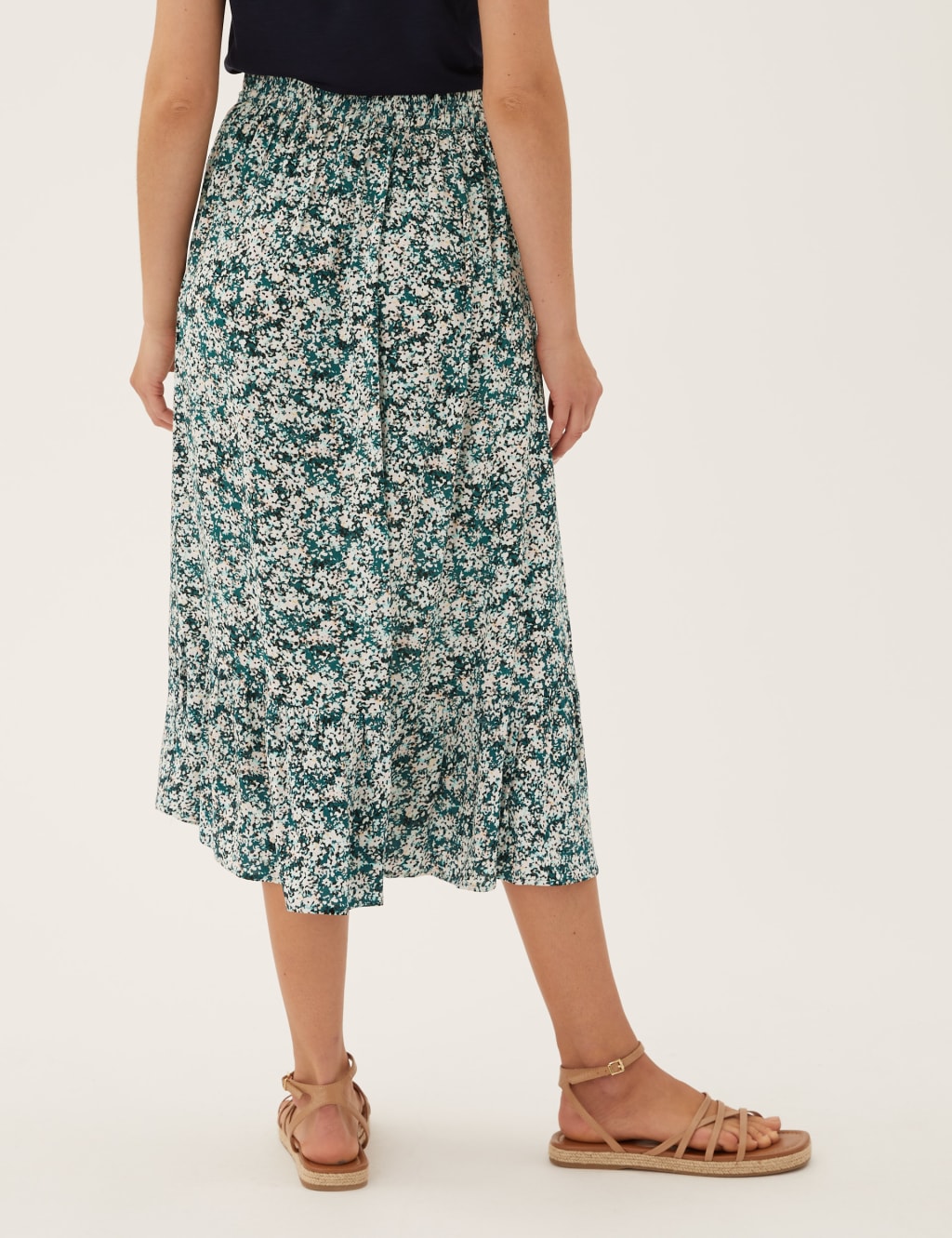 Floral Midaxi Tiered Skirt 4 of 5