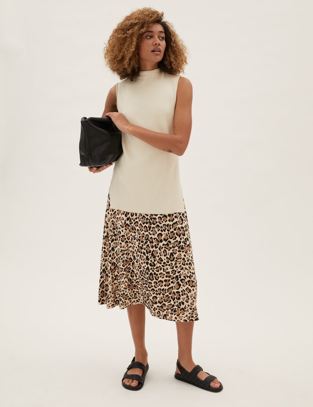 Animal print skirt m&s sales