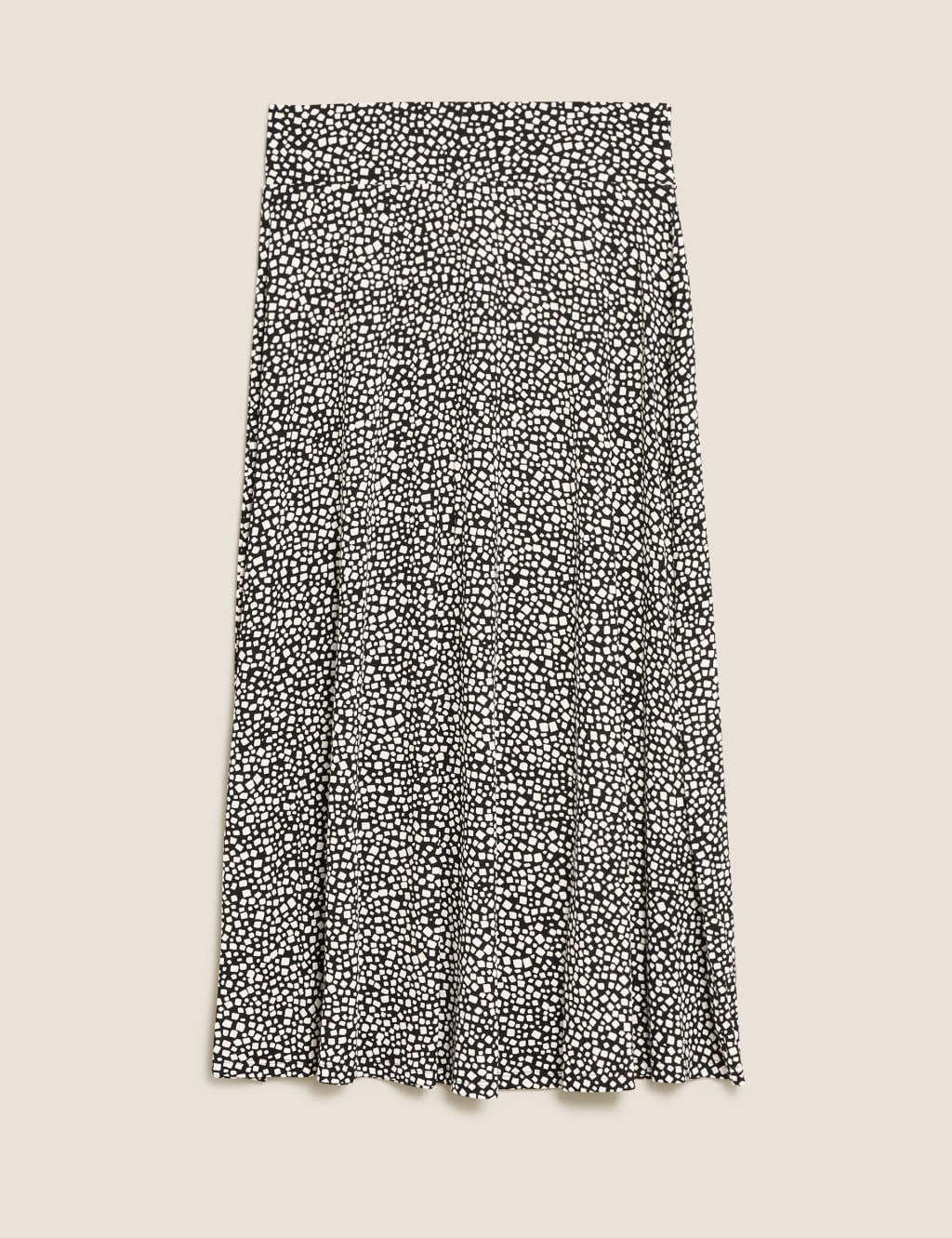 Jersey Printed Midi Skater Skirt 2 of 5