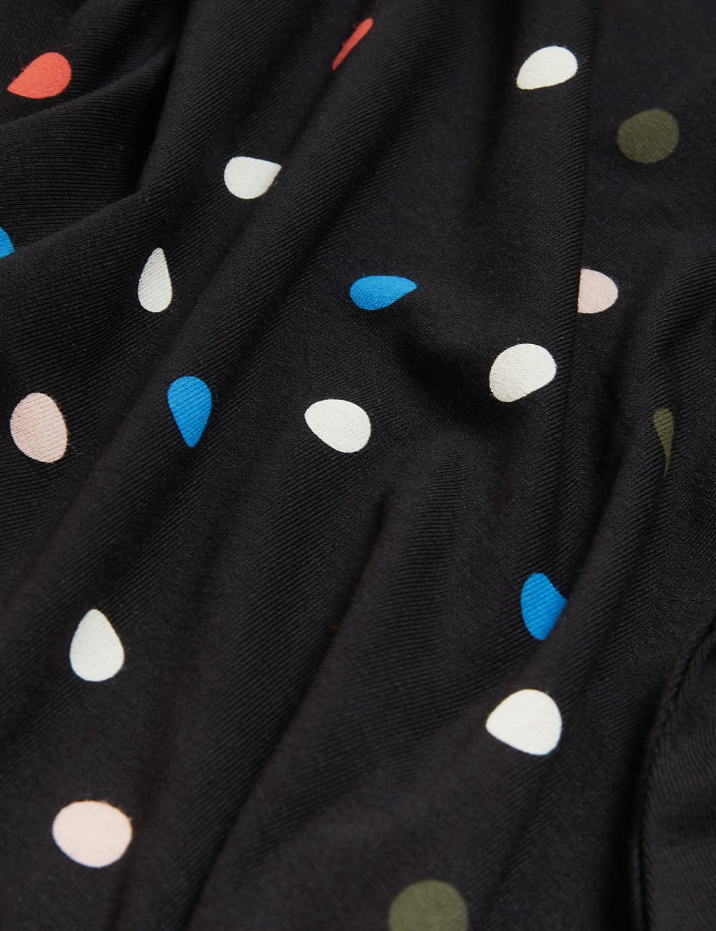 Jersey Polka Dot Midi Skater Skirt 6 of 6