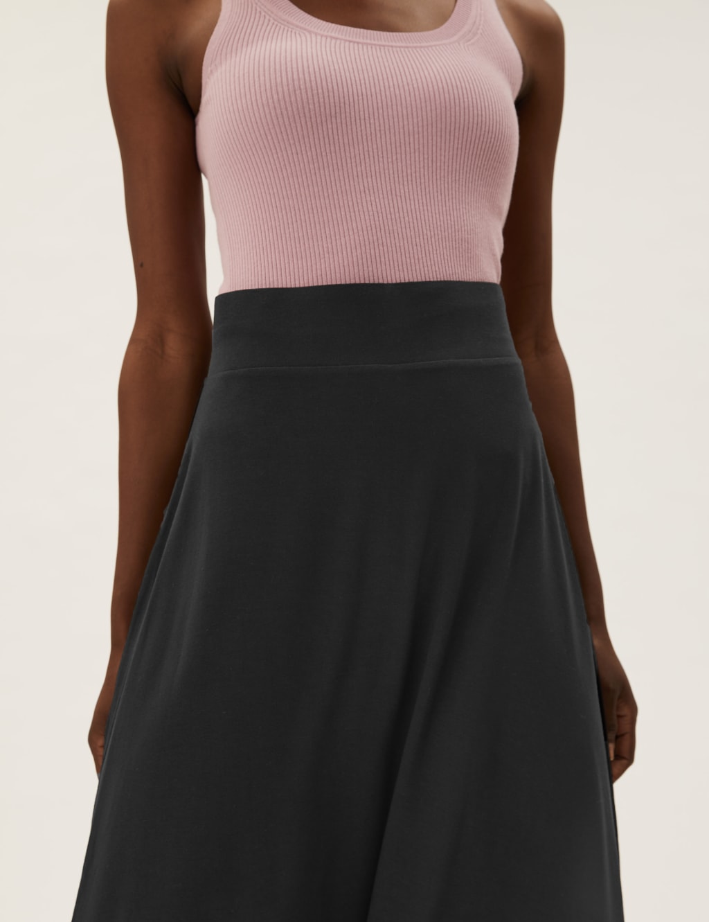 Jersey Midi Skater Skirt 3 of 6