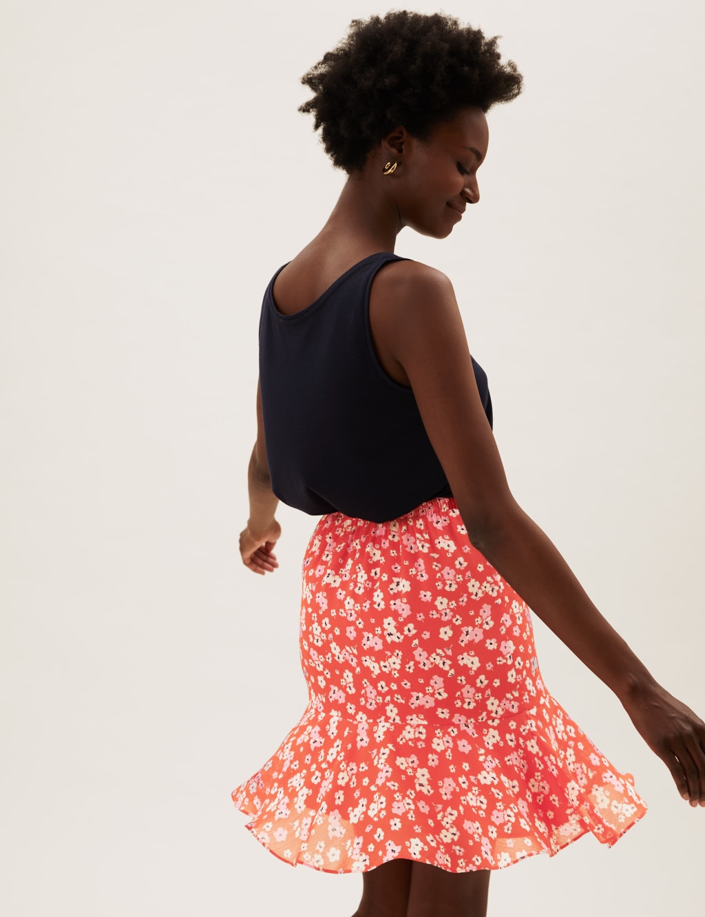 Floral Mini Tiered Skirt 6 of 6