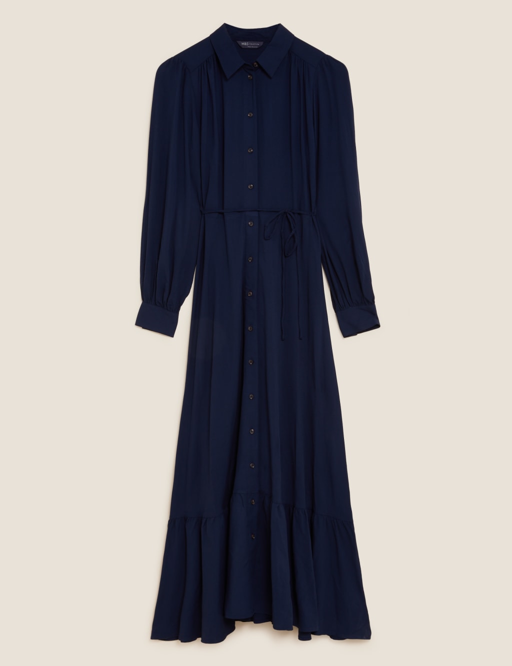 Tie Waist Maxi Shirt Dress 2 of 6