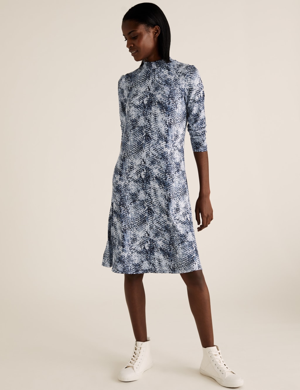 Snake print swing dress on sale