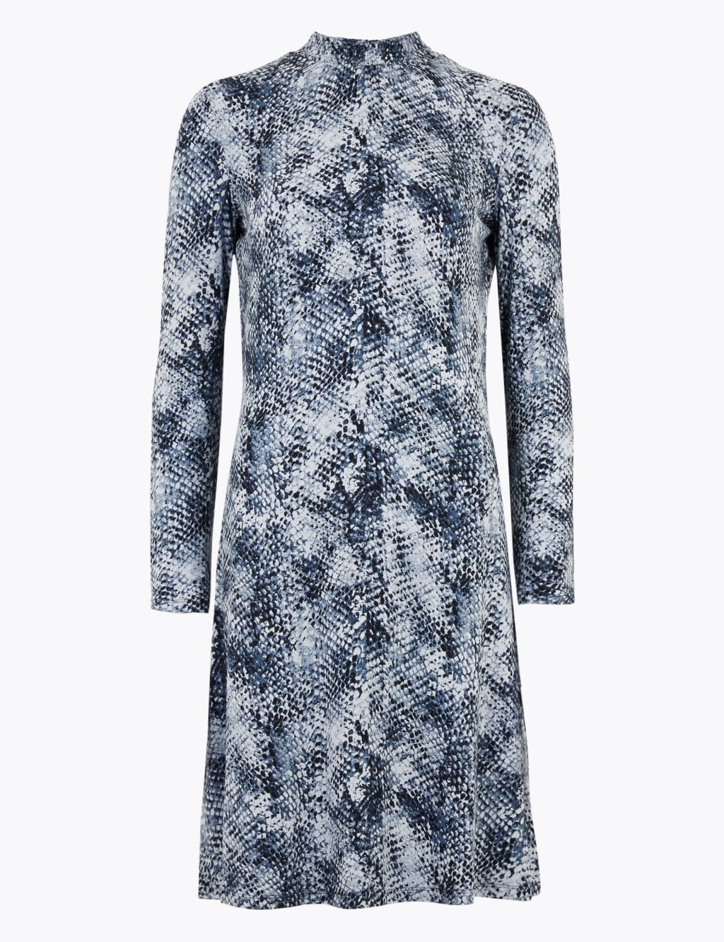 Jersey Snake Print Knee Length Swing Dress 2 of 6