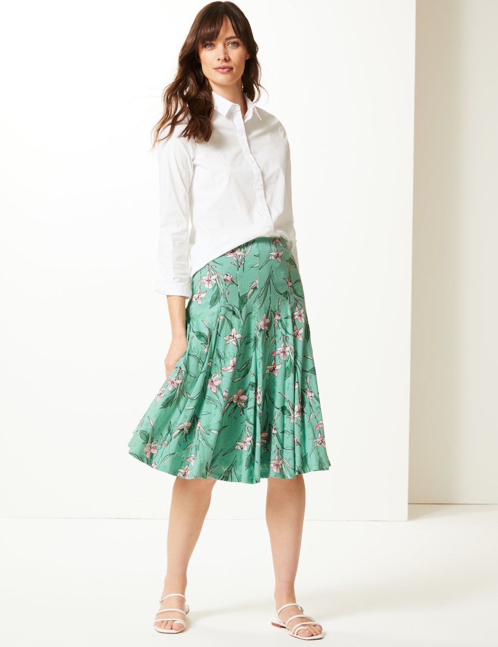 Jersey flare skirt shop