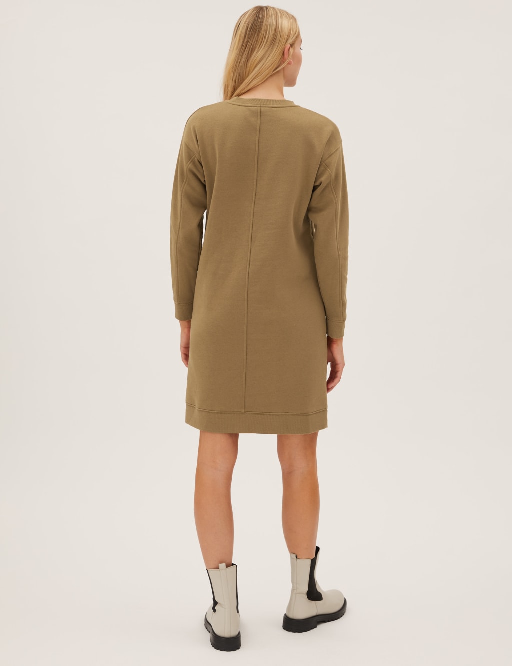 Cotton Rich Relaxed Sweater Dress 5 of 5