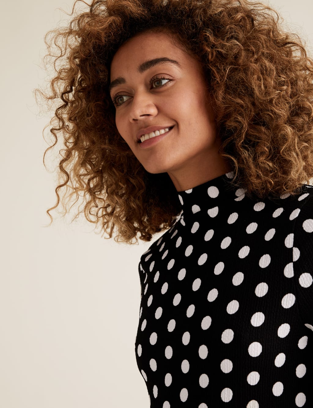 Jersey Polka Dot Mini Tiered Dress 5 of 5