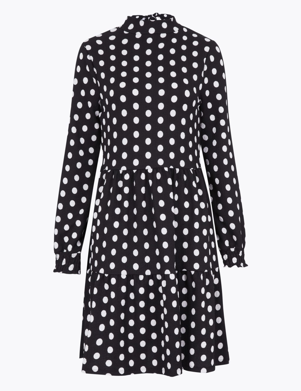 Jersey Polka Dot Mini Tiered Dress 2 of 5