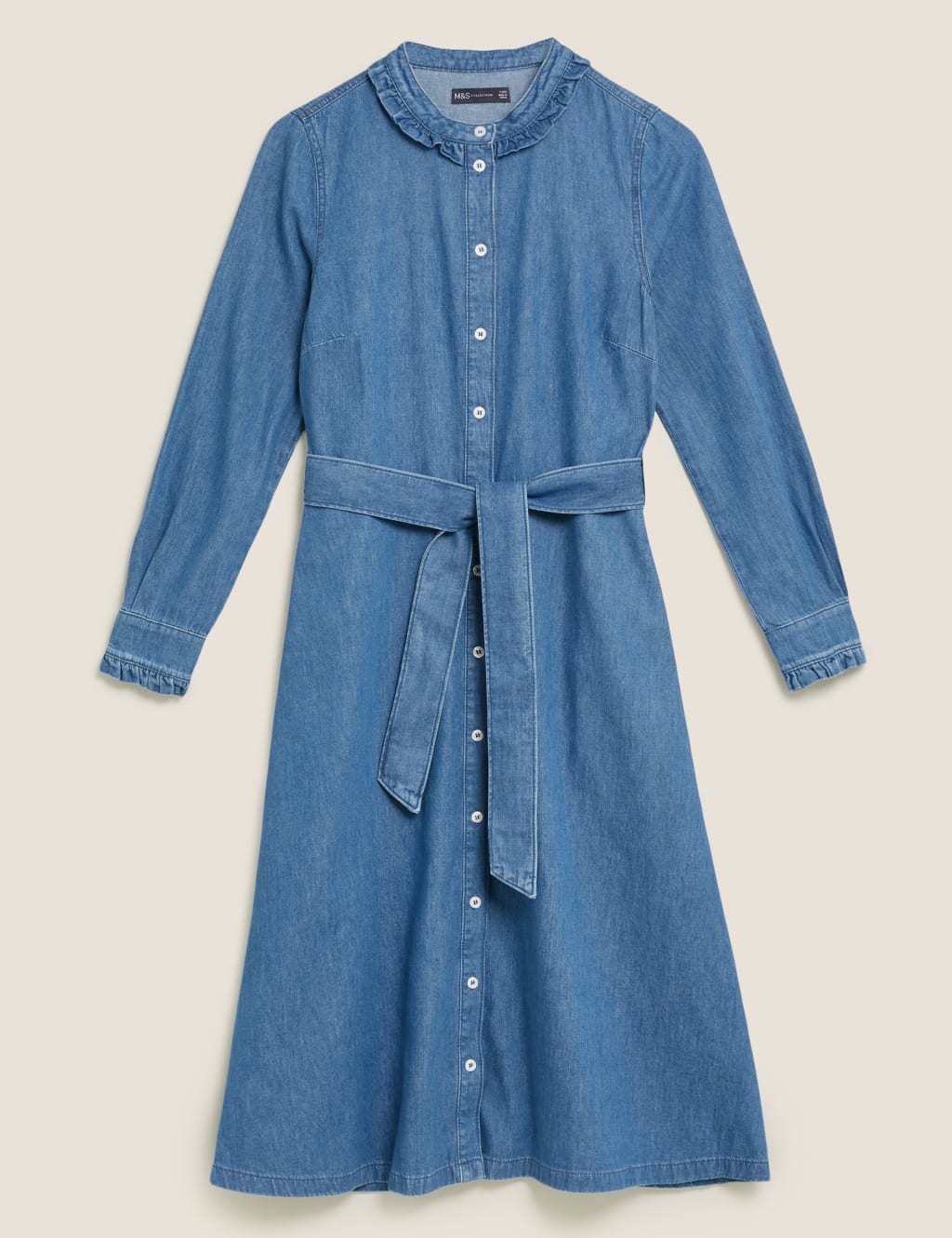 Denim shirt dress m&s new arrivals