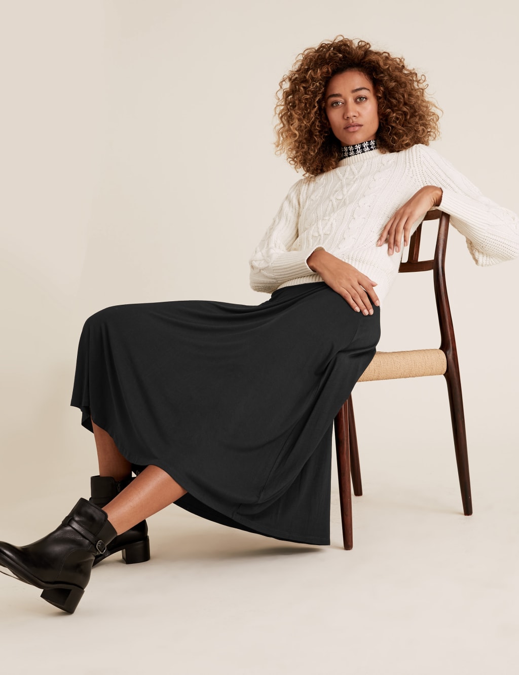 Skater skirt longer length top